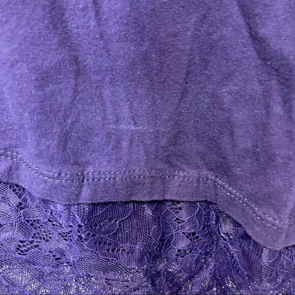 Lane‎ Bryant Purple Short Sleeve Scoop Neck Top Size 14/16 - Picture 7 of 9